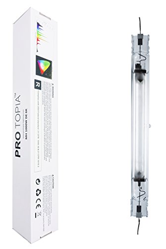 PROTOPIA 6000K 1000W Double Ended Metal Halide Grow Light Bulb,High PAR Enhanced Blue and Violet Spectrum for Horticulture Hydroponic and Indoor Plants, Grow Bulb,CCT 6000K,95,000 Lumens,HID Lamp