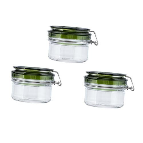 minkissy 3 Piezas De Frascos Herméticos Para Crema De Ojos Frascos De Maquillaje Frascos Pequeños Con Tapa Envases Para Lociones Gemas Para Uñas Frascos De Almacenamiento Frascos De