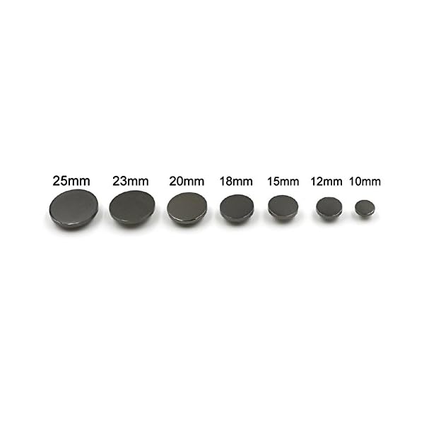 10PCS Metal Flat Button Women Suit Woolen Coat Button Male Jacket Button Shirt Suit Trousers Button Round Shaped Sewing Button (Gold, 25mm) - Image 6