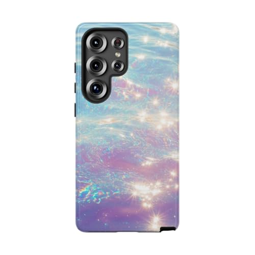 Coque rigide Samsung S25 Ultra de qualité premium à motif paillettes irisé