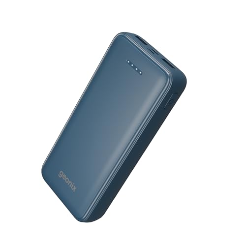 Geonix Helio R200 | 22.5W Power Bank with 20000mAh Battery, 22.5W Fast Charging | 12-Layer Smart IC Protection | Triple Output & Dual Input, 1 Year Warranty, Blue view 1