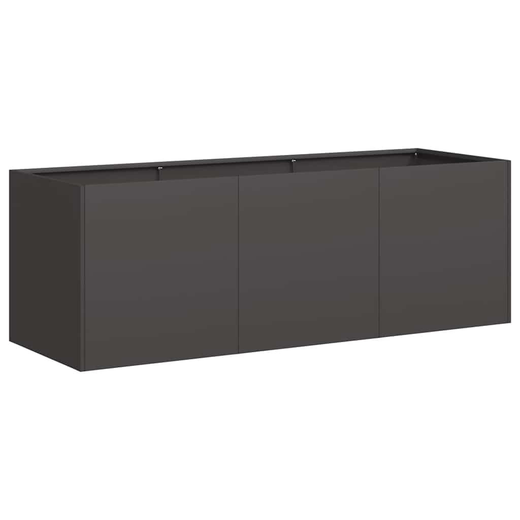 vidaXL Planter Black 120x40x40 cm Cold-rolled Steel — image 1
