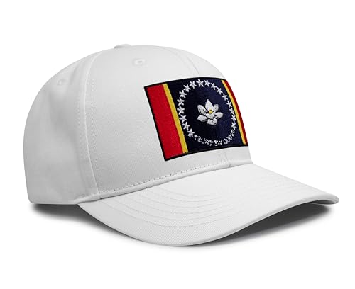 Image of International Tie State Hat for Men and Women, Adjustable Snapback Trucker Baseball Cap with Embroidered Patch