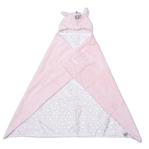 Gatuida Toalla de Baño Niña con Capucha de Algodón Diseño Unicornio Rosa Absorbente y Suave Regalo para Recién Nacidos y Pequeños