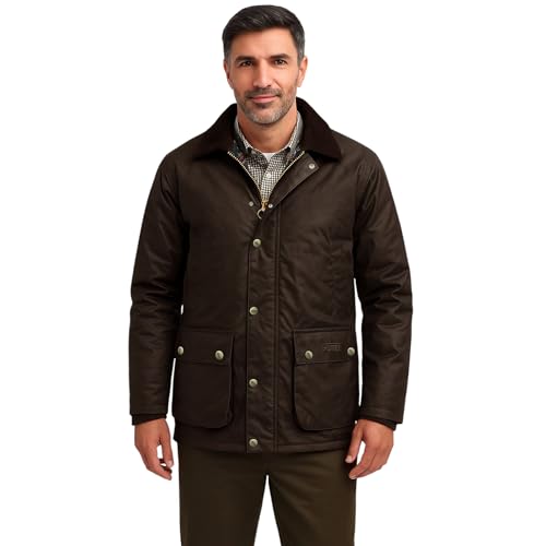 GAME Barker Antique Wax Jacket Brown