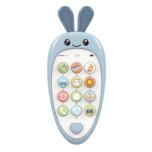 IJSDNVJNDX Juguete para Teléfono Celular para con Educación Temprana y Música, Teléfono Falso Educativo de Aprendizaje para Niños, Juguete Sensorial para Niños