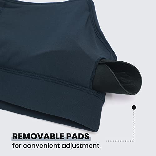 Image of CRZ YOGA Butterluxe Y Back U Neck Sports Bra | Light Support, Removable Pads, Yoga, Extremely Soft, Longline, for Women