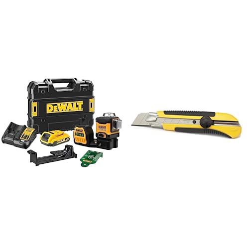Laser multilignes DeWalt pour rénover vos pièces et cutter Stanley 25 mm