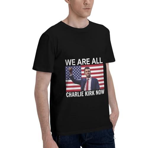 We are All Charlie Kirk Now Vintage T-Shirt - Classic Fit, Crew Neck, Adultblack3