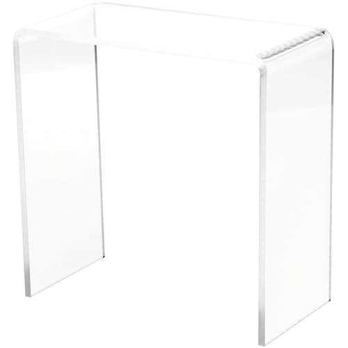 Plymor 8" x 8" x 4" Clear Acrylic Vertical Rectangular Display Riser