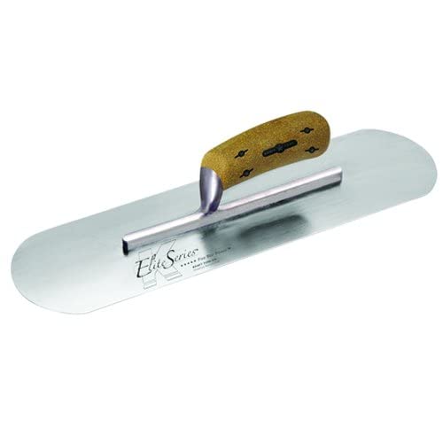 Kraft Tool CFE439K Elite Series Five Star - Paleta de alberca de acero al carbono con mango de corcho, mango de 9-5/8"