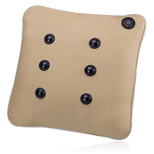 Preisvergleich Produktbild Massagegerät Shiatsu Nackenmassagegerät Knetmassagekissen mit Wärme entspannen und beruhigen Hals und Rücken,Beige