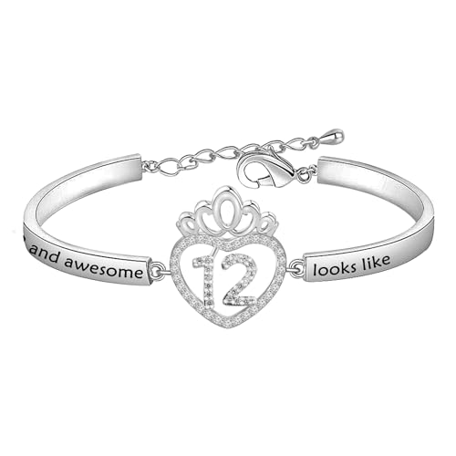 12 Birthday Bracelet for Her 12 Year Birthday Gifts 12rd Bracelet for Daughter 12rd Jewelry