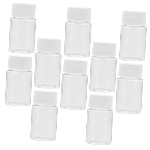 Alipis 10pcs Wide Mouth Squeeze Bottle Travel Mouthwash Bottle Reusable Leak Proof Plastic Lab Storage