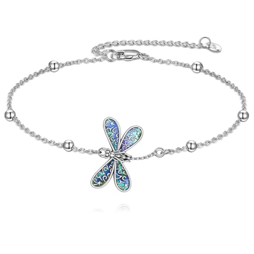 Dragonfly Gifts for Women 925 Sterling Sliver Dragonfly Bracelet Jewelry Gifts for Women Lovers