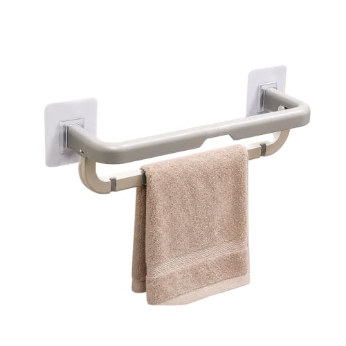 Image of Self Adhesive Towel Bar for Bathroom | No Drill, Wall Mounted, Heavy Duty Waterproof, Rustproof Space Saving