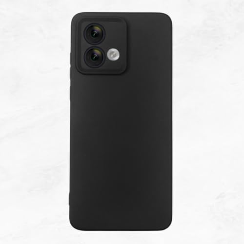 Image of Scalebee Leather Textured Case for Motorola Moto G84 5G, Soft Flexible Matte Finish Back Cover with Camera Protection, Anti-Slip Scratch-Proof Silicon Shell, Black