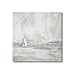 Stupell Industries Abstract Sailboat Drifting Ocean Waves Beige Neutrals, Design by Daniel Sproul