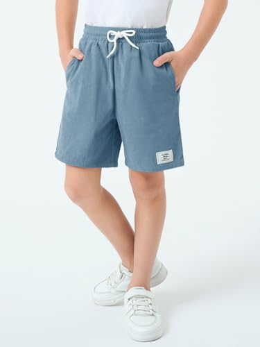 Pantalones cortos con bolsillos para niños de pana suave que no roza 2