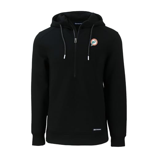 Cutter & Buck Men's NFL Throwback Roam Eco Half-Zip Recycled Pullover Hoodie2