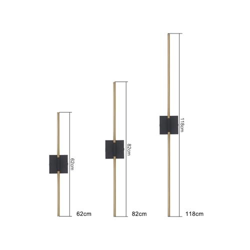 Apliques de pared LED modernos con control táctil regulable y lámpara giratoria 360° 6