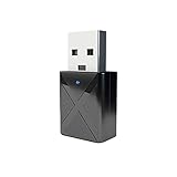 Este adaptador Bluetooth USB de audio cuenta con un indicador luminoso LED, cuando se vuelve de color rojo, que está en modo transmisor, y cuando vuelve de color azul, que está en modo receptor
