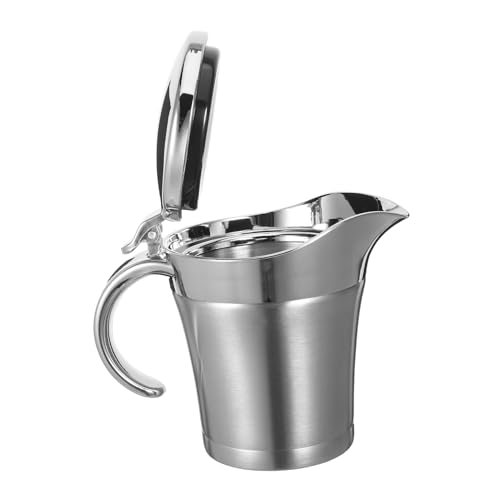 Alipis Saucière Thermique Acier Inoxydable Double Paroi Isolante pour Sauces et Condiments pour Repas Famille et Occasions Spéciales