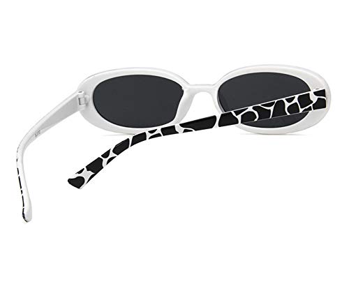 Image of Shiratori Women's Retro Oval Holiday Sunglasses Non-polarized UV400