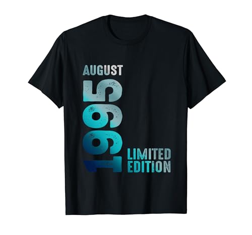 Agosto 1995 Año 1995 Vintage 1995 Edición Limitada Camiseta