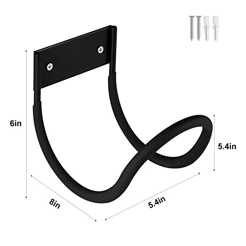 Sageme Hose Hanger, Heavy Duty Metal Hose Holder Wall Mount, Hook for Garden Hose/Expandable Hose/Hose Reel/Water Hose/Pocket Hose/Flexable Hose/Magic Hose (Hose Holder 125 Ft)