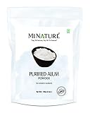 Purified Alum powder ( Potassium Alum Powder )(phitkari) by mi nature | 100g( 3.5 oz)| 100% Only...