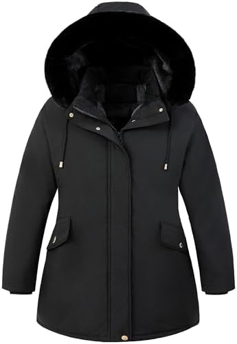 Women’s Plus Size Puffer Down Coat | Windproof, Waterproof, Remov...