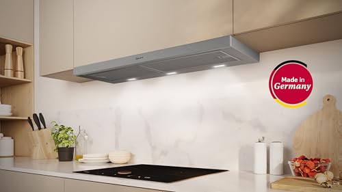 NEFF D49ED22X1 Dunstabzugshaube, Flachschirmhaube N50, 90 cm, , Energieeffizienzklasse A, Silbermetallic