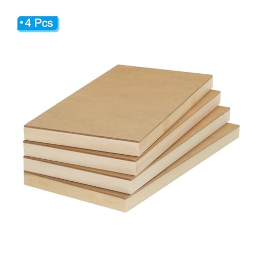 Panel de lienzo de madera 12x6" para pintura de vertido PATIKIL tableros de pino DIY pack de 4 4