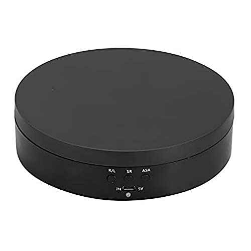 Preisvergleich Produktbild QiKun-Home 138 Ladeautomatischer Plattenspieler Live-Plattenspieler Schmuck Elektrischer Drehtisch 360 Grad drehbarer Panorama-Display-Tisch schwarz matt 138x35mm