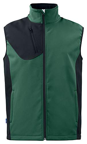 Gilet softshell forest green pour randonnée et nature en XXL
