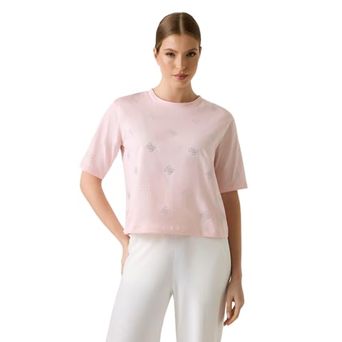 GUESS SILVY 4G SS CN T-Shirt - T-Shirt Damen - Kurzarmshirt - M