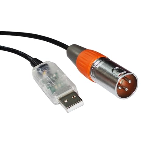 Câble DMX512 USB RS485 Freestyler anti-interférence XLR mâle 3 broches 8M FT232RL