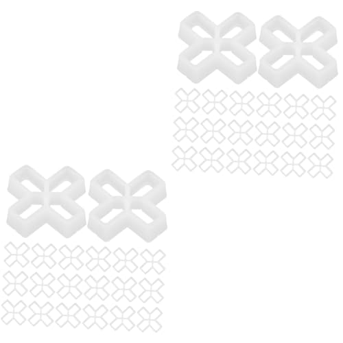 Hemobllo 200pcs Tile Grout Spacers Cross Tile Leveling Clips for Even Spacing for Wall and Floor Projects