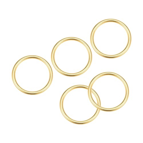 [METALLIXITY] ���^��O�����O�o�b�N���i30mm���a3 mm���j 5�Z�b�g �n�ڂ��ꂽ���������̊ۂ������O - �N���t�gDIY�o�b�O ���z�p ���g�[��