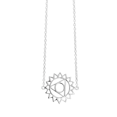 Pendentif chakra de la gorge en argent, le cadeau de méditation idéal