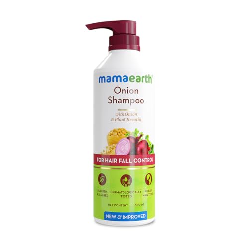 Mamaearth Onion Shampoo for Hair Growth and Hair Fall Control wit...