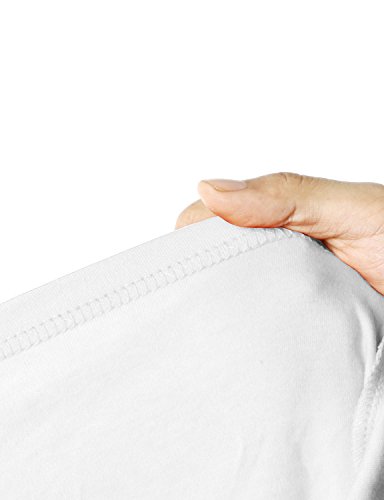 Xpril Double Long Sleeve Layer Turtleneck T-Shirt White Xl #TOP3
