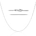 925 Sterling Silver 1MM Snake Chain - Nickel Free Italian Crafted Necklace for Women 100% - Excellent Quality Thin Lightweight but Strong Lobster Claw Clasp 22 inch