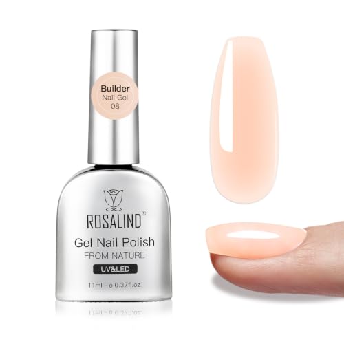 ROSALIND Gel Constructor Uñas 1 Pieza 11ML Nude Claro Builder Nail Gel