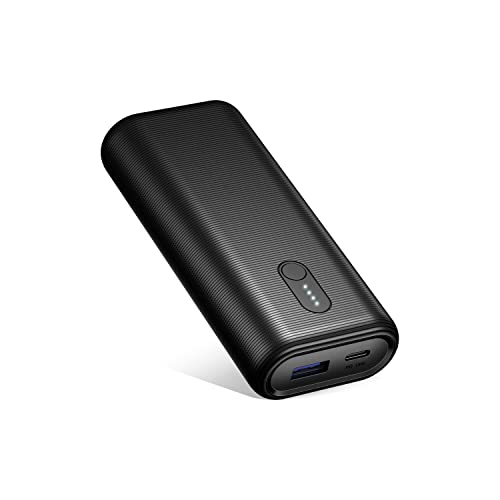 Portable Charger 10000mAh, PD 18W Power Bank with USB C, Smallest and Lightest External Battery Compatible with iPhone 13/12/11/XR, Samsung, iPad etc