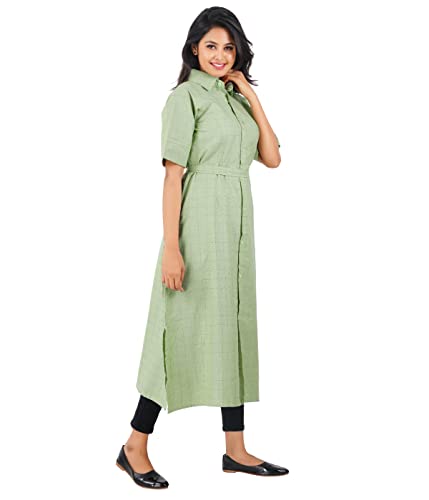 Image of Women's[L-4XL] Full Open /Front Buttoned [a kind of Adaptive Clothing]Multipurpose Nighty for Maternity /Pregnancy /Elderly /Patient /Feeding /Hospital Purpose Nighty(OliveMaxi Shirt - 2XL / Calf Length)