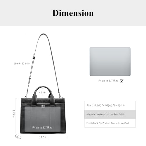 Bolso Tote de Cuero para Mujer con Compartimentos miniatura 4