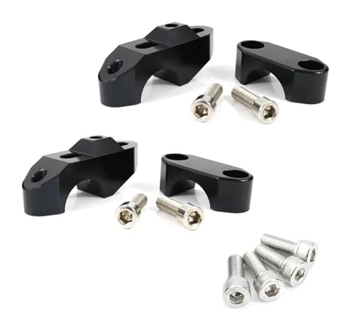 Motorrad Lenkererhöhung Riser Für B&MW Für S1000R 2014-2019 Für F800GS/GSA Für F800GT Motorrad Lenker Riser Fat Bar Rückwärts Griff Bar Riser(Schwarz)