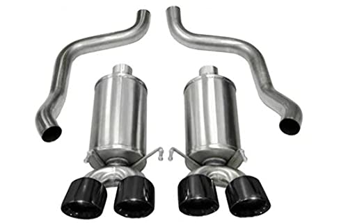 Corsa 21010BLK Axle-Back Exhaust (Chevrolet Corvette C6 2005-2008), 1 Pack